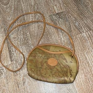 Vintage World Map Crossbody Handbag